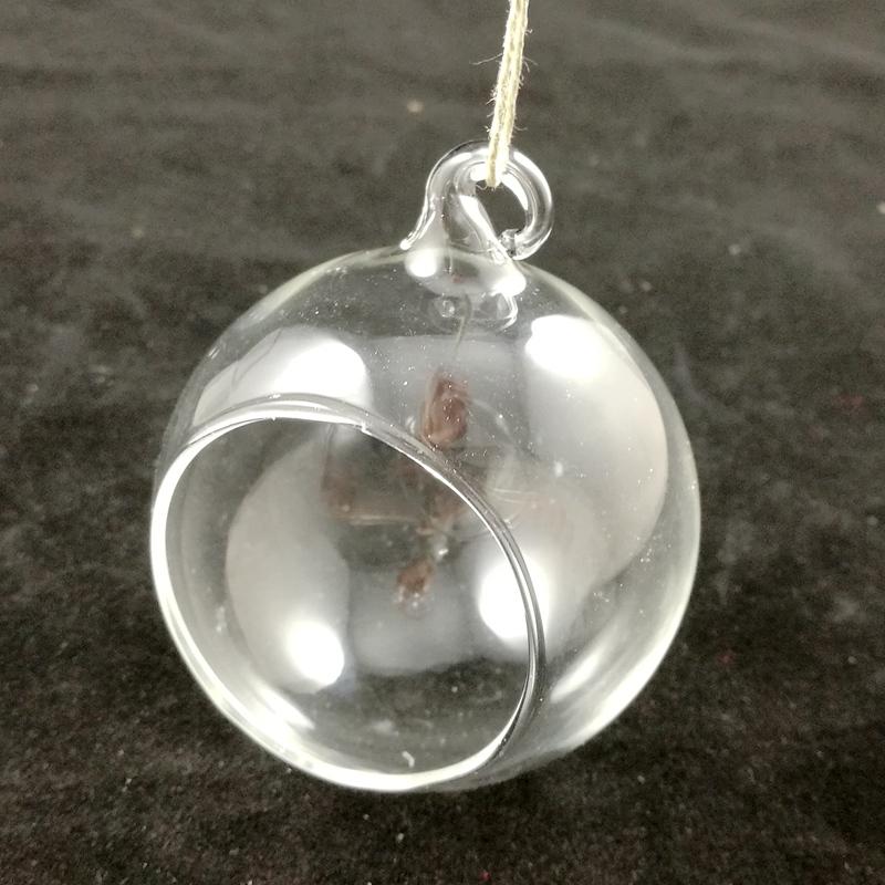 Factory Retail in Stock D15cm Cheap Clear Glass Ball Tealight Holder/Ball Tealight Holder/Globe Glass Candle Holder for Home