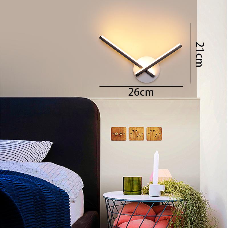

Светодиодный настенный светильник для спальни, прикроватные светильники, скандинавский, простой, теплый, проход, творческая личность, гостиная, фон, настенный, подвесной Warm White (2700-3500K)