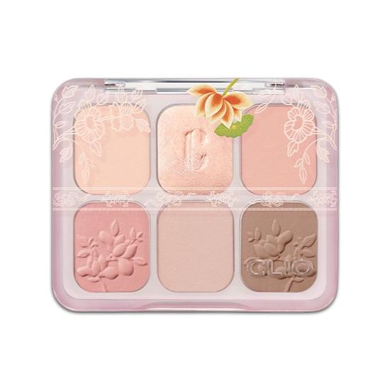 [Королевское издание] Набор палеток CLIO Muse Master (+ Брелок-Мешочек Удачи) 02 Цветочный Седан Коралловый 02 Floral Sedan Coral