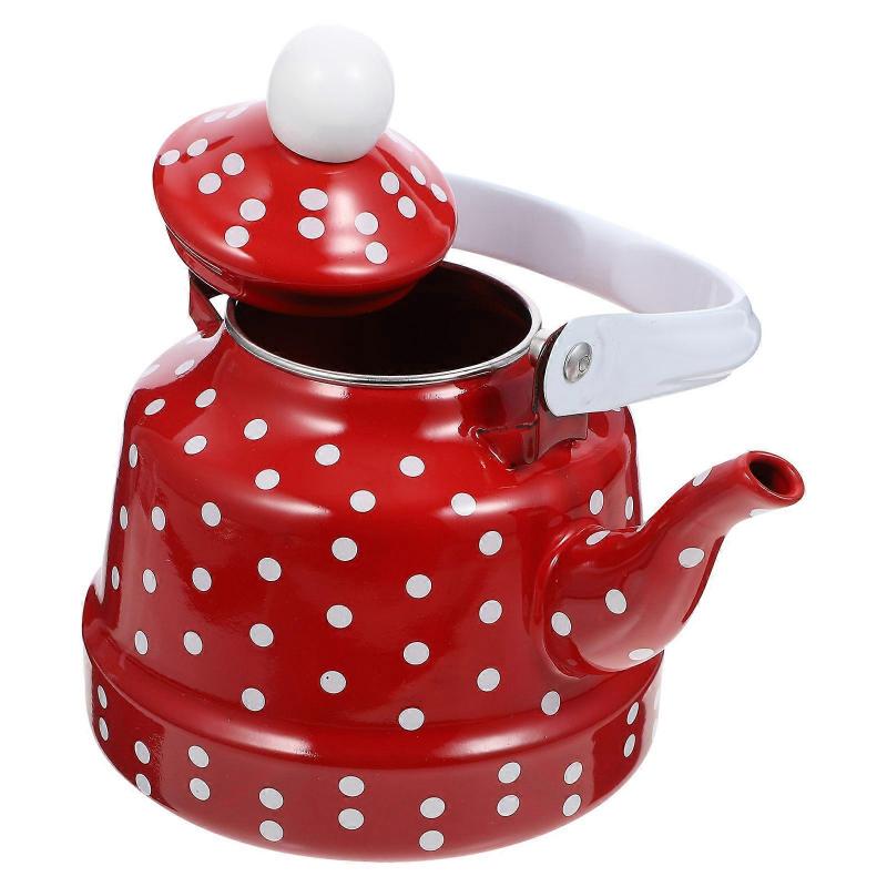 Stainless Steel Thickened Enamel Teapot Kitchen Tea Kettle for Coffee, Water Boiling, and Home Use