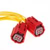 Motorcycle OBD Diagnostic Plug Durable Metal Pins Fuel Injection Tester Adapter 2Pcs DJ7065Y-0.6-11/21 for Frequent Shop Use