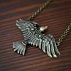 Collana con Ciondolo Corona di Corvo Celtico Vichingo per Donna