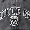 Cotton ROUTE 66 Baseball Cap Washed Embroidery Large Letter Baseball Cap Foreign Trade European and American Washed Cap