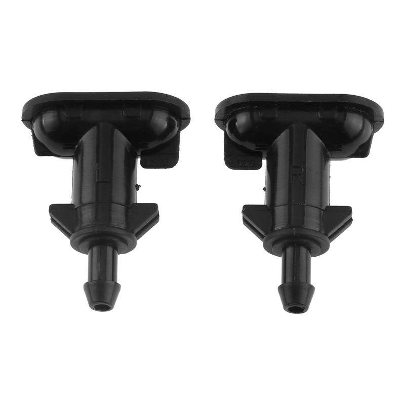 1Pair Black Headlight Washer Jet Sprayers LR015359 LR015358 Compatible for Land Rover Range Rover Sport 2010 2011 2012 2013