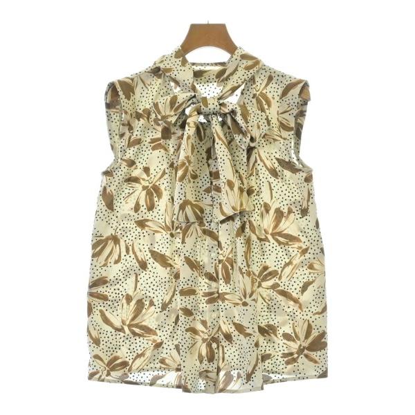 LILY BROWN Lily Brown Blouse Women s F Beige x Brown x Black etc. (all over pattern) [Used] [Secondhand clothes]