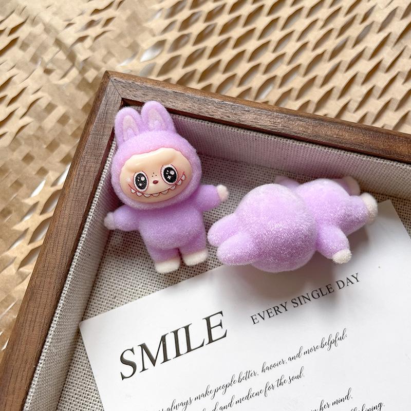 Figure Labubu The Monsters Monster Toy Children's Purple 4 Cm