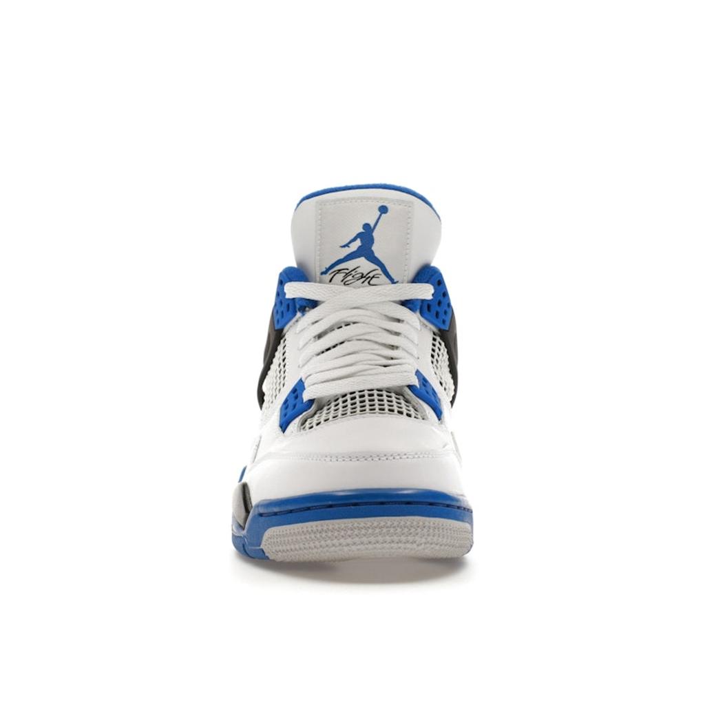 Air Jordan 4 Retro Motorsports Men Sneakers White Game-Royal Black 308497-117