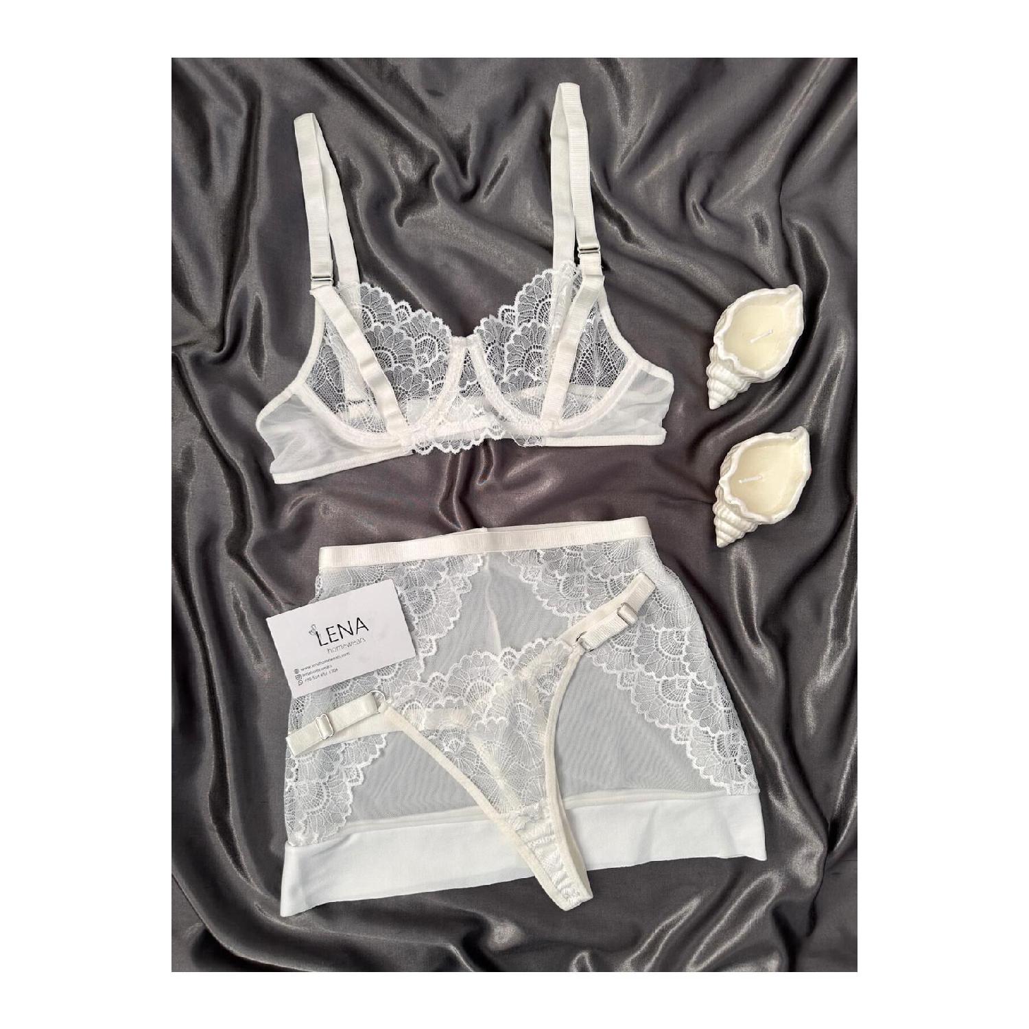 

Жіноча білизна Katty Fantasy Tulle Bralette Set 75B екрю