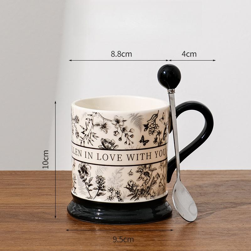 

Ретро керамическая кружка Niche Design Sense Питьевая чашка для воды Офисная кофейная кружка Высококачественный подарок Подарочная классическая кружка 301-400ml