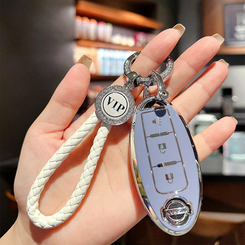 Applicable to Nissan key set 14th generation Xuanyi Bluebird Teana Sunshine Qijun Nissan Tiida bag buckle case Auto supplies