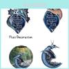 Blue Moon And Dragon Lover Car Ornament Holiday And Home Decoration Hanging Pendant
