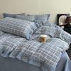 Retro Linen Double Layer Gauze Bedding Set - Light Luxury Duvet Cover and Bed Sheet