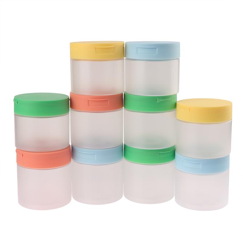 1Pcs 250/300/350Ml Makeup Remover Cotton Cream Jar Lid Body Lotion Scrub Jar Cosmetic Container Travel Portable Bottle