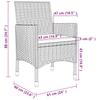 Vidaxl 5-Cz. Garden Furniture Set With Cushions, PE Rattan And Glass