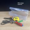 Multifunctional Hardware Tool Organizer Transparent Screw Storage Case With Handle Tools Dustproof Storage Box Large Capacity