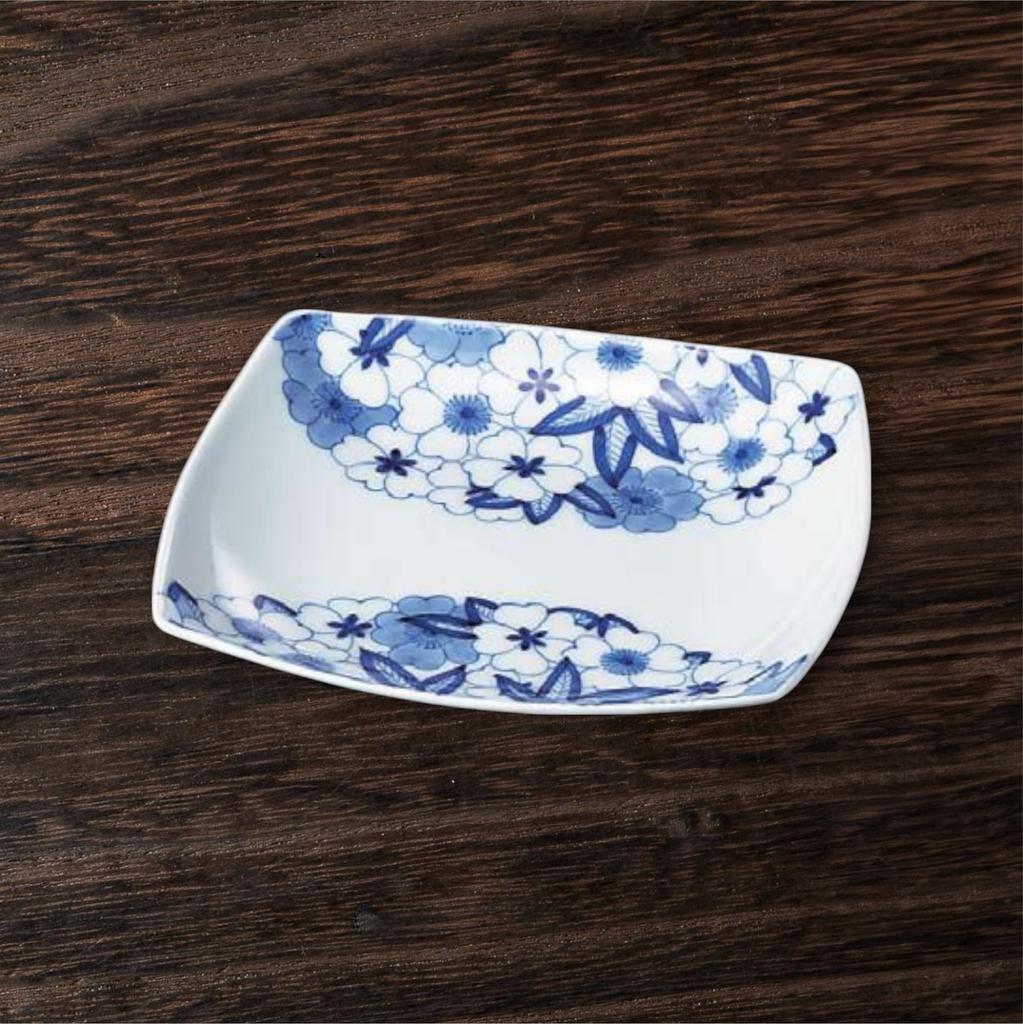 Takumifu Arita Ware 16 cm Kleiner Teller mit Neuem Blau-Weißem Blumenmuster, Hergestellt in Japan