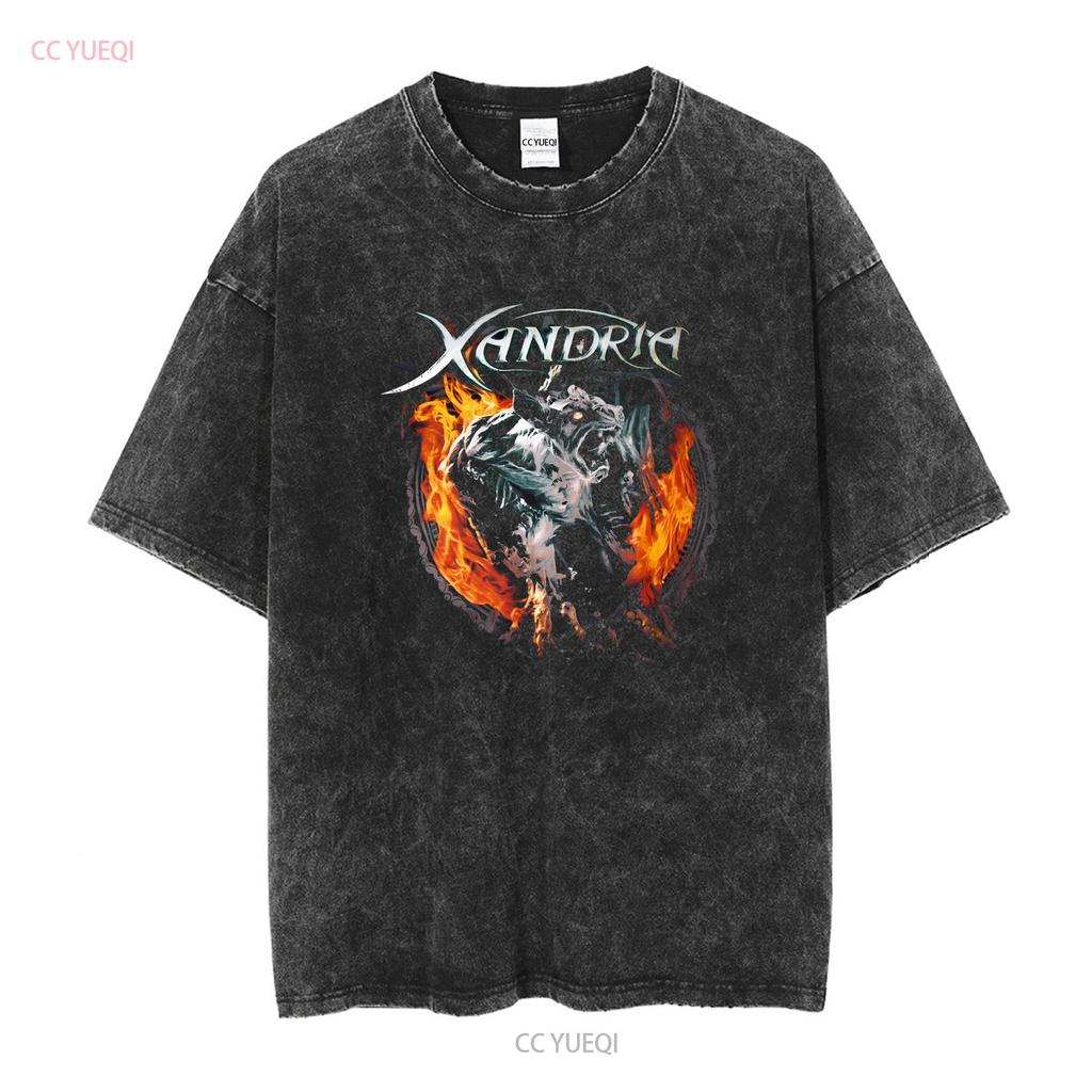Xandria Sacrificium Tour 2014 T Shirt Cotton Black S to 5XL MD1550 vintage Washed Versatile Stretched Top For Everyday Wear