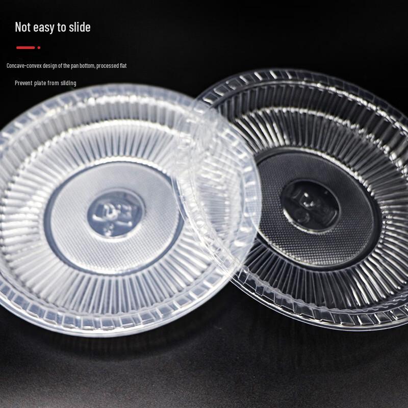 Weilaixing Disposable 10-Inch Hard Transparent Round Plates