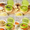 Schiaccia Aglio Manuale, Tritatutto con Lame Affilate in Acciaio Inossidabile, con Contenitore Trasparente per Zenzero, Gadget da Cucina per Senza Sforzo