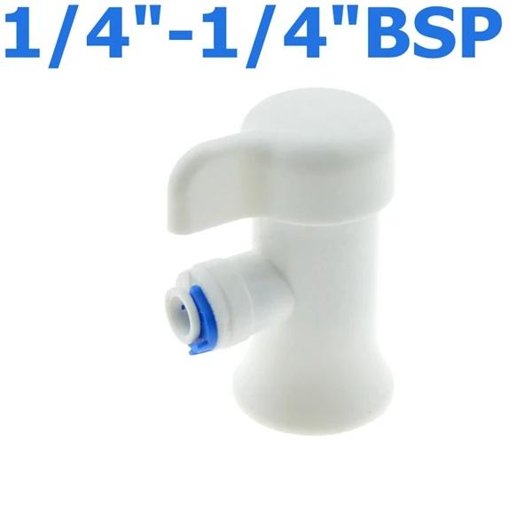 RO Elbow 1/4 3/8 OD Hose 1/4"BSP Female Thread Quick Connect Pressure Tank Plastic Ball Valve RO Water Reveser Osmosis Fitting