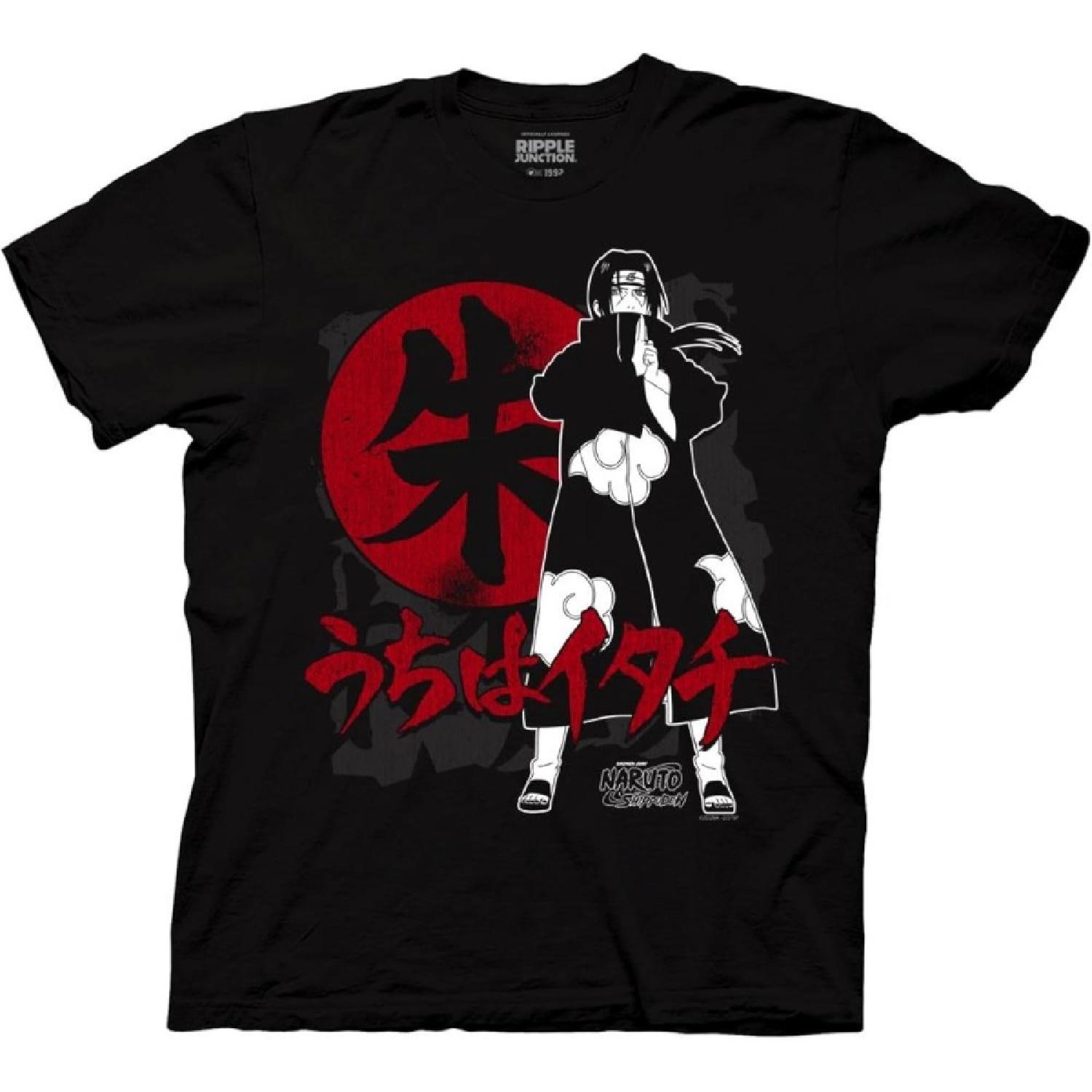 RIPPLEJUNCTION Ripple Junction Naruto - Shippuden Itachi Symbols Adult T-Shirt S