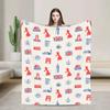 Coperta in Flanella Union Jack Bandiera UK Simbolo Britannico di Londra Morbida Stampata Copriletto per Letto Divano Multifunzionale