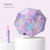 Cartoon Fully Automatic Children's Umbrella with Safety Rounded Corners, Anti-Puncture, Sun Protection, Rain Protection, Anti-Rebound, and Dual-Use