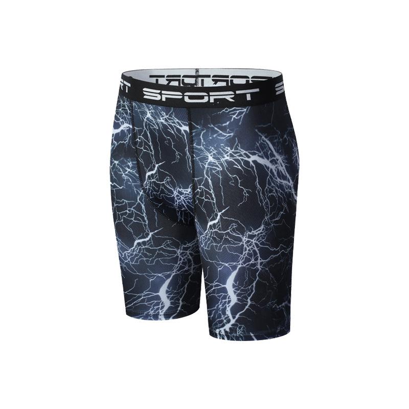 Men's Quick-Dry Elastic Swim Trunks - Tight Fit Boxer Briefs for Fitness and Beach