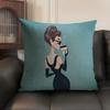 Hot Iegendary Actress A-Audrey Hepburn Pillow Case Double-Sided Printing Short Plush Sofa Cushion Cover Bedroom Bedside Pillow