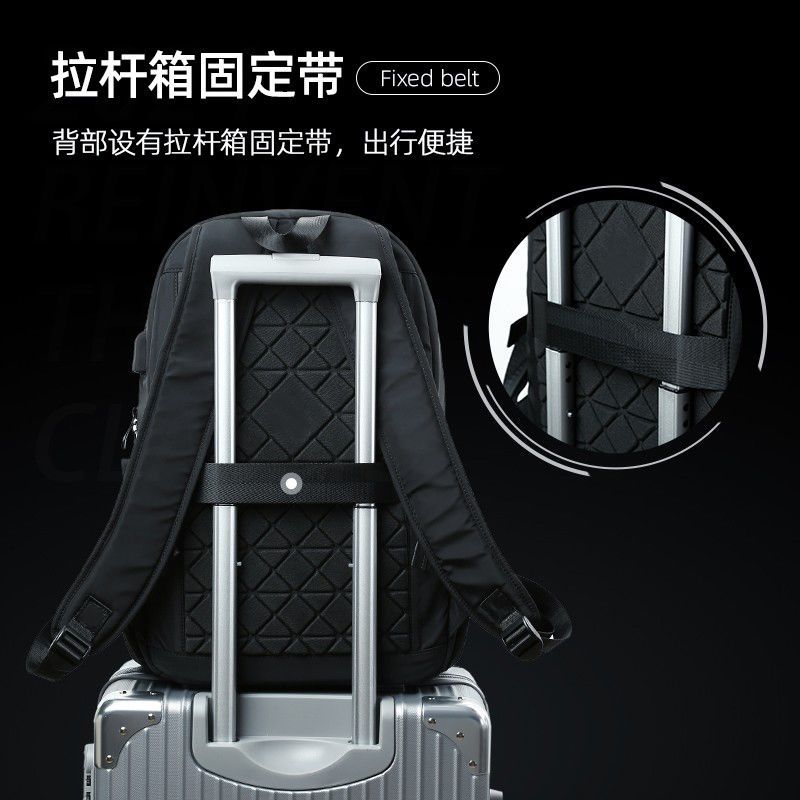 Schoolbag1011 New backpack Men's casual large-capacity travel bag Lightweight student computer bag Commuter travel schoolbag
