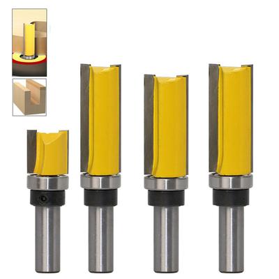 1 шт. 12 мм 12,7 мм хвостовик Шаблон Обрізка Петлі Врізна фреза Пряма кінцева фреза Шип Деревообробні інструменти