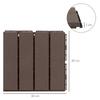 Terrace Tiles, 30 X 30 Cm, 9 Pieces, Click Tiles, Balcony Tiles with Click System, Drainage Function, Flooring Tile for Terrace, Balcony, Brown