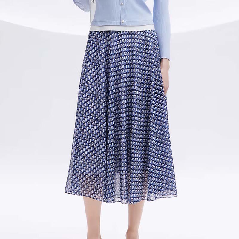 JESSIE Elegant A-Line Midi Skirt M