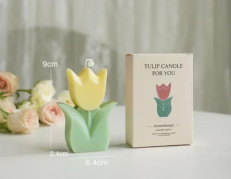 Elegant Tulip Scented Candles: Perfect Wedding Favors, Aromatic Room Decor, and Thoughtful Birthday Gifts for Her