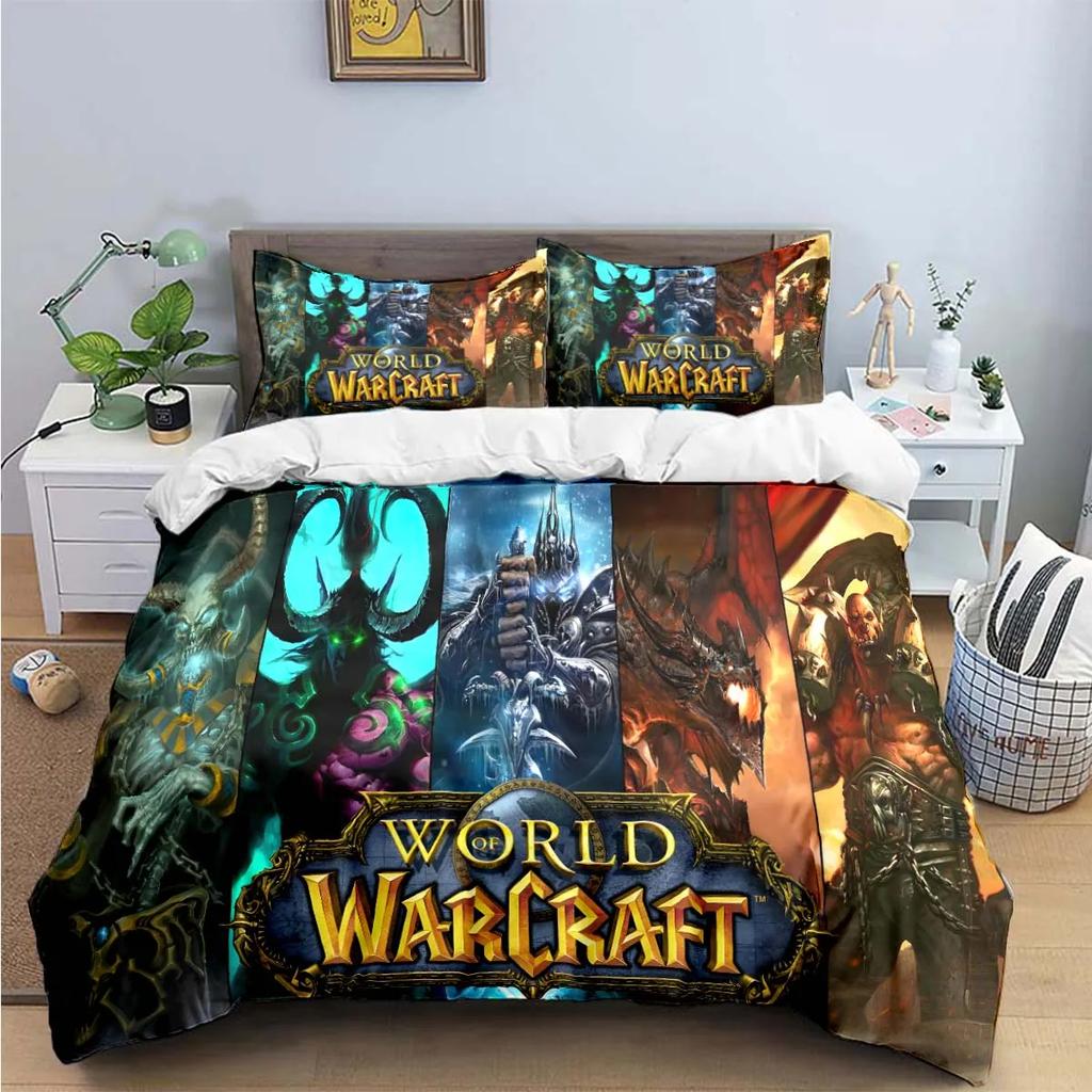Hot Fashion 3D Game W-Warcraft Print Bedding Sets Bed Supplies Set Duvet Cover Bed Comforter Set Bedding Set Luxury Gift
