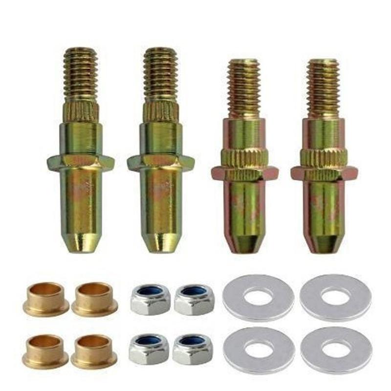 Universal Door Hinge Roller Pin Repair Kit Zinc Coated Pins Bushings For Trucks SUVs Car Door Hinge Upgrades
