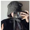 Plush Knitted Hat For Women, Winter Warm Ear Protection Headband, Sweet And Versatile Face Enhancing Small Woolen Hat