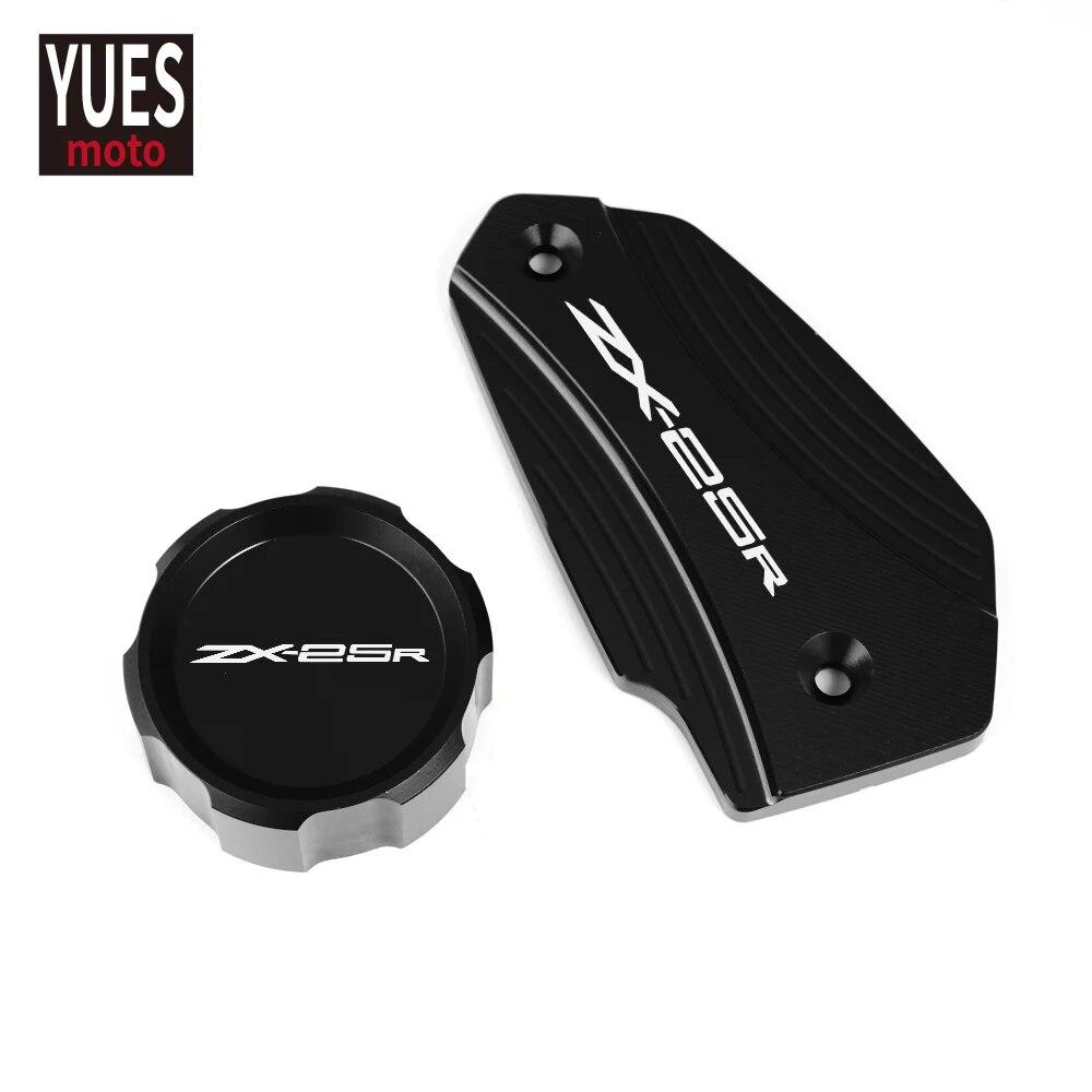 Motorcycle Accessories Front&Rear Brake Fluid Cylinder Master Reservoir Cover Cap For Kawasaki ZX25R ZX 25R