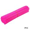 72Pcs Bike Motorcycle Wheel Spoked Protector Skin Covers Pipe For Motocross Bicycle Bike Cool Accessories 12 Colors 24CM