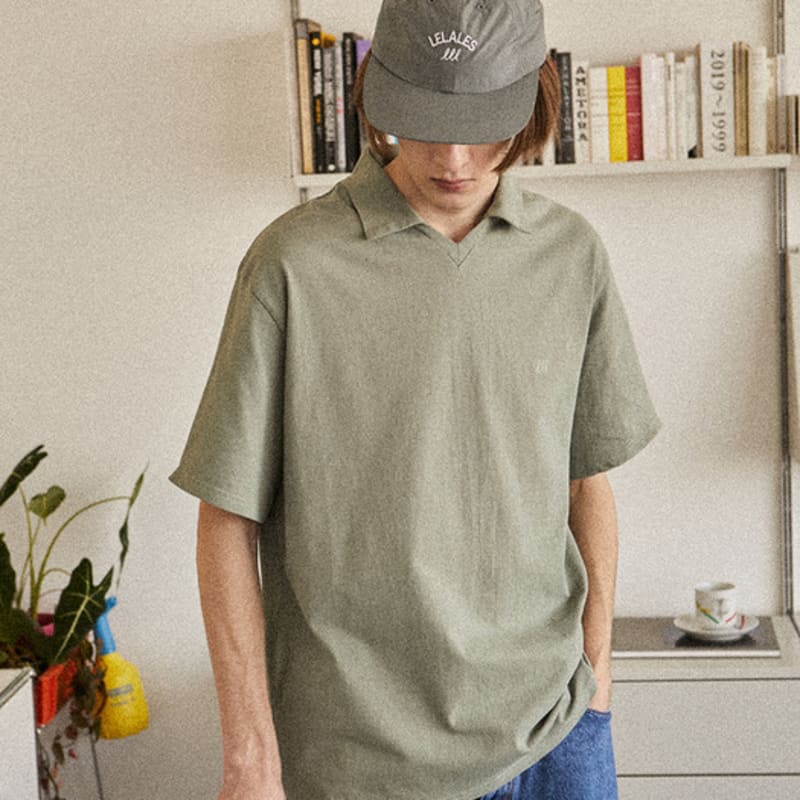 LELALES Nylon 6-Panel Ball Cap -Grey