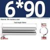304 Stainless Steel Slotted Spring Pin, Cylindrical Shaft Pin, Locating and Hollow Pin (M5-M12)