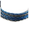 DWCGSG Blue Crystal Earphone Cable 99.99999% OCC Silver Foil 3.5mm 4.4mm 2-Pin 0.78mm MMCX QDC KZ-QDC IEM Wire