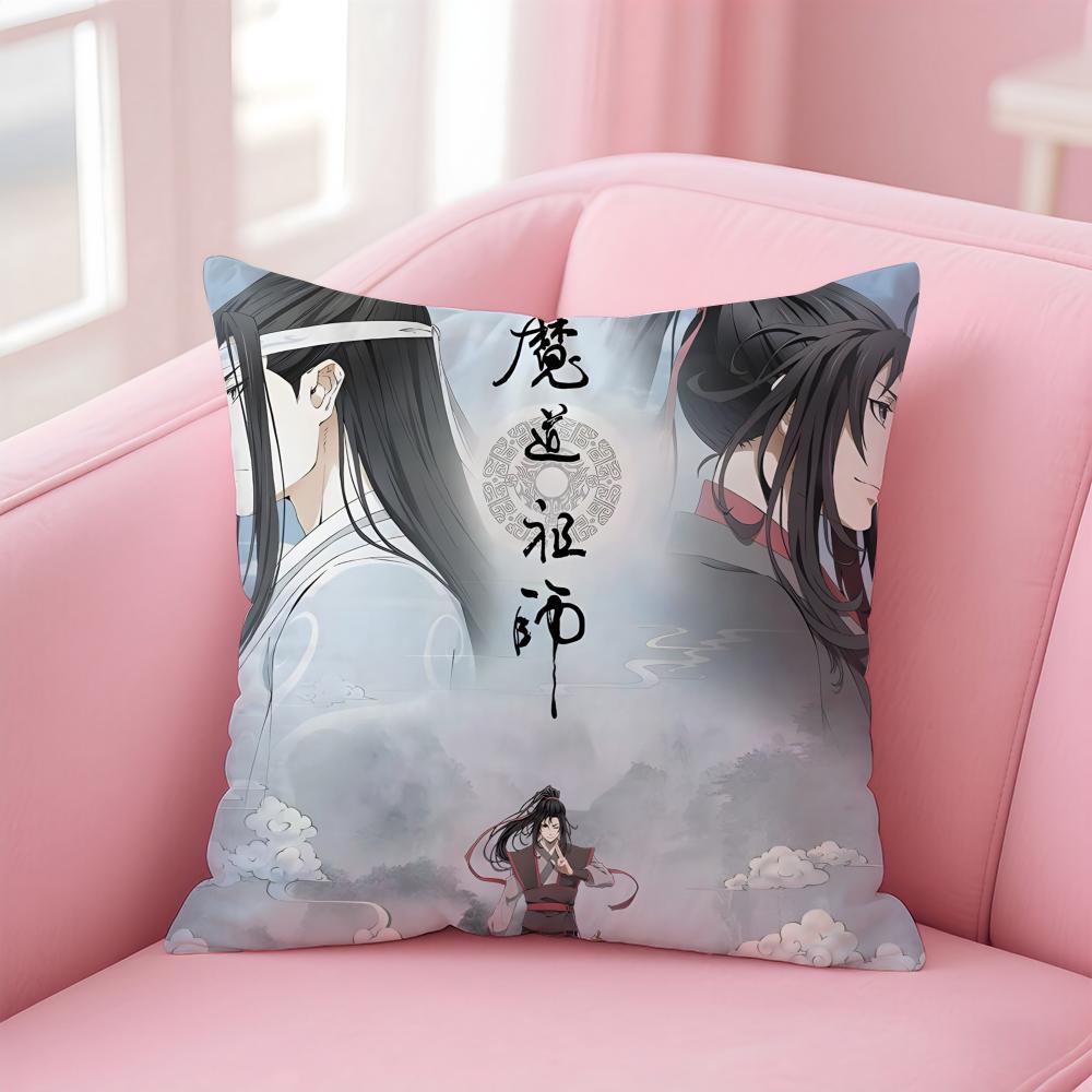 Anime Antique Mo Dao Zu Shi Cushion Cover Pillow Case Soft Skin Friendly Fabric Comfort  Concealed Zipper