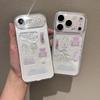 Ins Creative DIY Epoxy Pink Bear Sticker for Apple 16/17Promax Mobile Phone Case IP15Pro Space Case