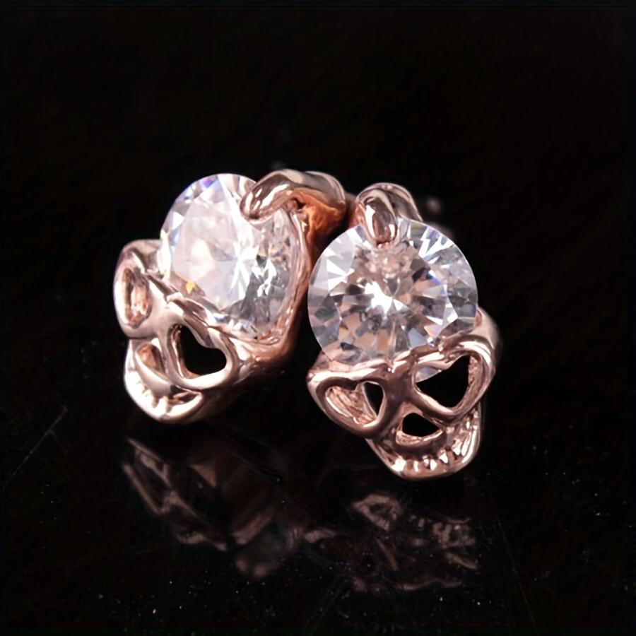 Halloween Skull Head Stud Earrings