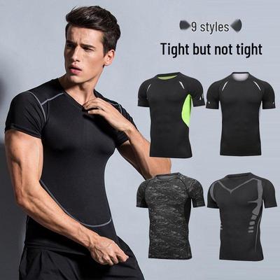 Men's Quick-Dry Breathable Sports T-Shirt for Running, Basketball, Fitness, and Outdoor Activities