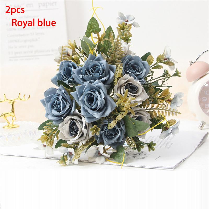 2PCS Artificial flower bouquets, artificial roses, high-end artificial flower bouquets.