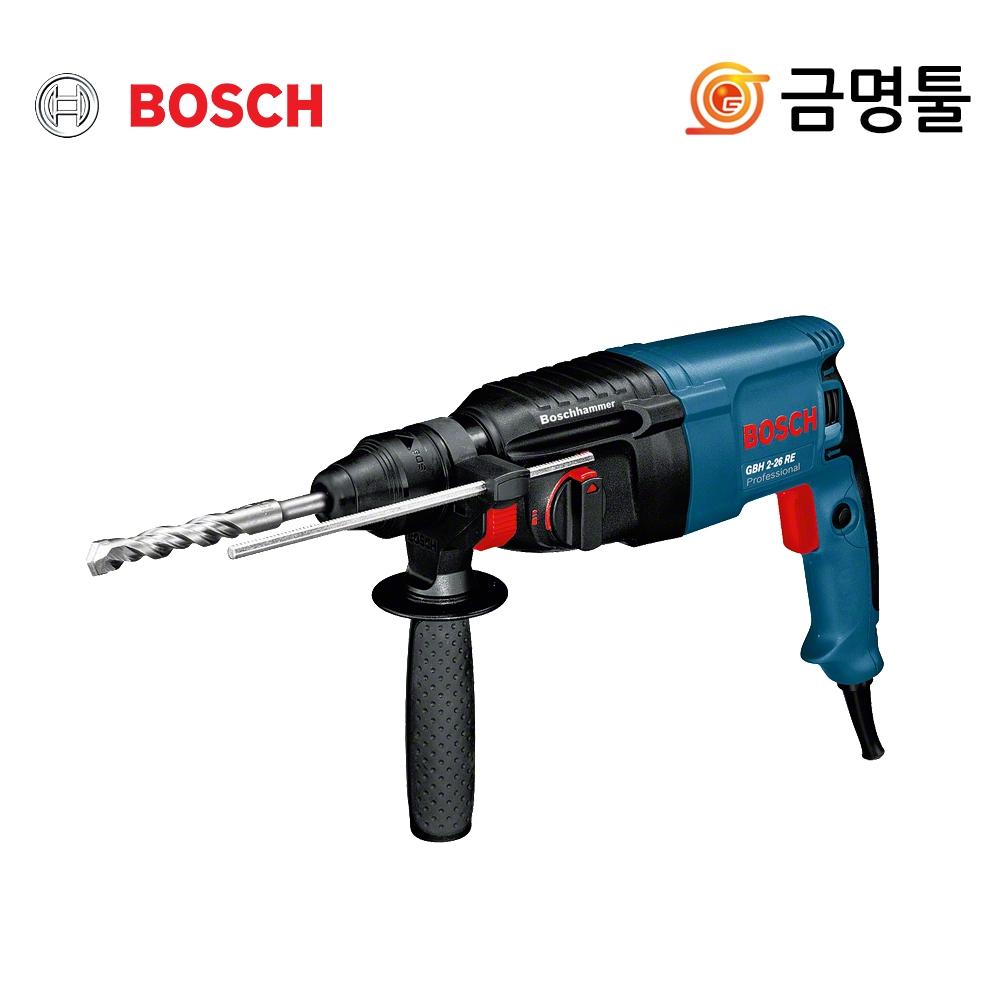 

Ударная дрель Bosch GBH2 26RE, 800 Вт, ударная дрель встречного вращения с предохранительной муфтой