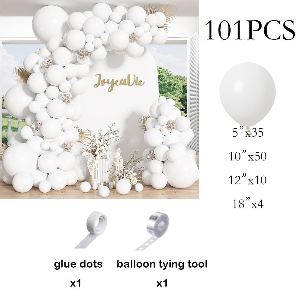 

Wedding Theme Balloons Garland Kit White Balloon Arch Wedding Anniversary Bridal Shower Kid Birthday Party Decoration Background AS Picture
