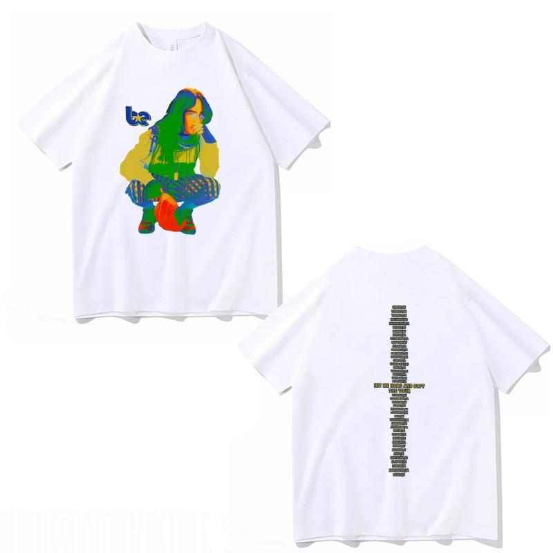 Billie Streetwear T-Shirt Official Style Letter Print Casual Tee Teen Boys